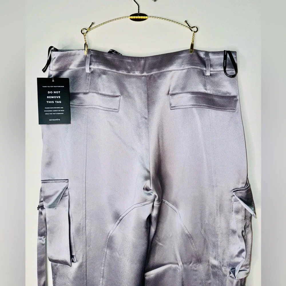 Retrofete - Andre Cargo Pants Mini Grey - Large - New with Tag🏷️ Perfect Condit